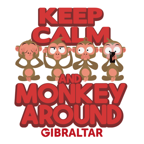MAGNET RESIN KEEP CALM MONKEYS