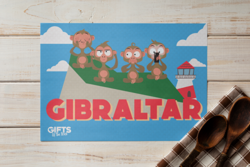 TABLE MAT ROCK MONKEY