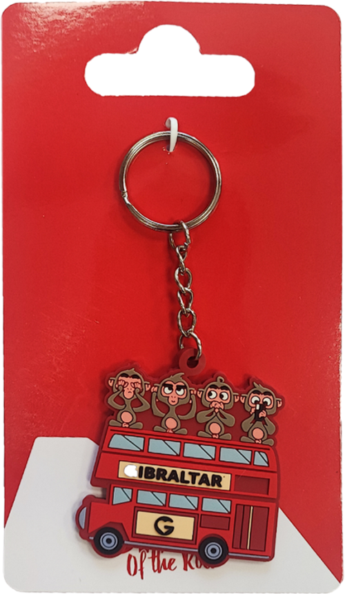 PVC KEYCHAIN BUS MONKEY