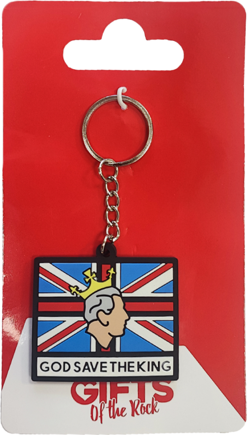 PVC KEYCHAIN KING FLAG