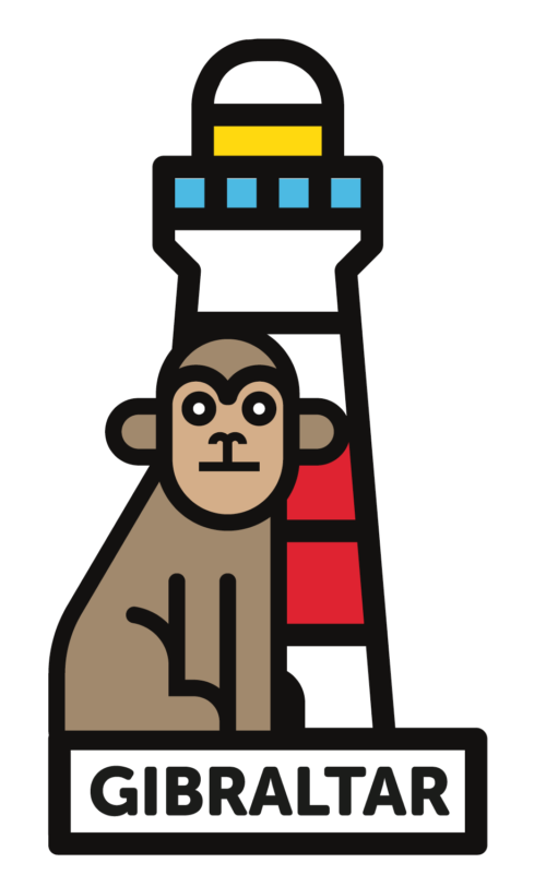 METAL MAGNET MONKEY LIGHTHOUSE