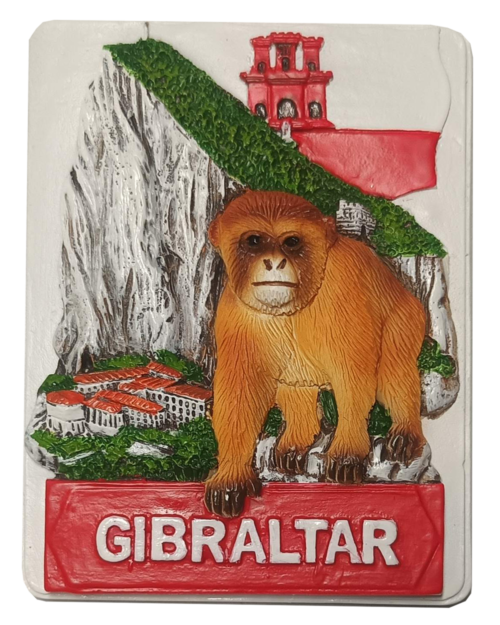 MAGNET RESIN ROCK MONKEY FLAG